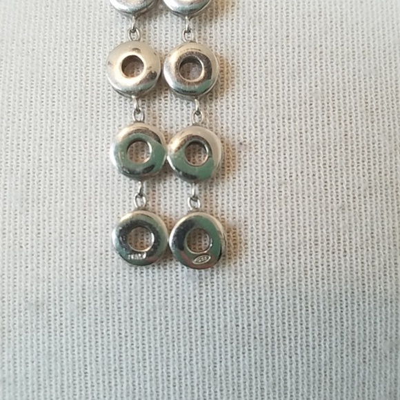 Sterling Silver Mini Circles Necklace - Picture 5 of 5